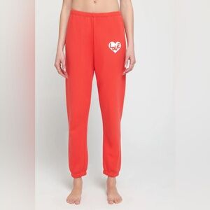 SPIRITUAL GANGSTER HEART LUNA SWEATPANT - RUBY RED